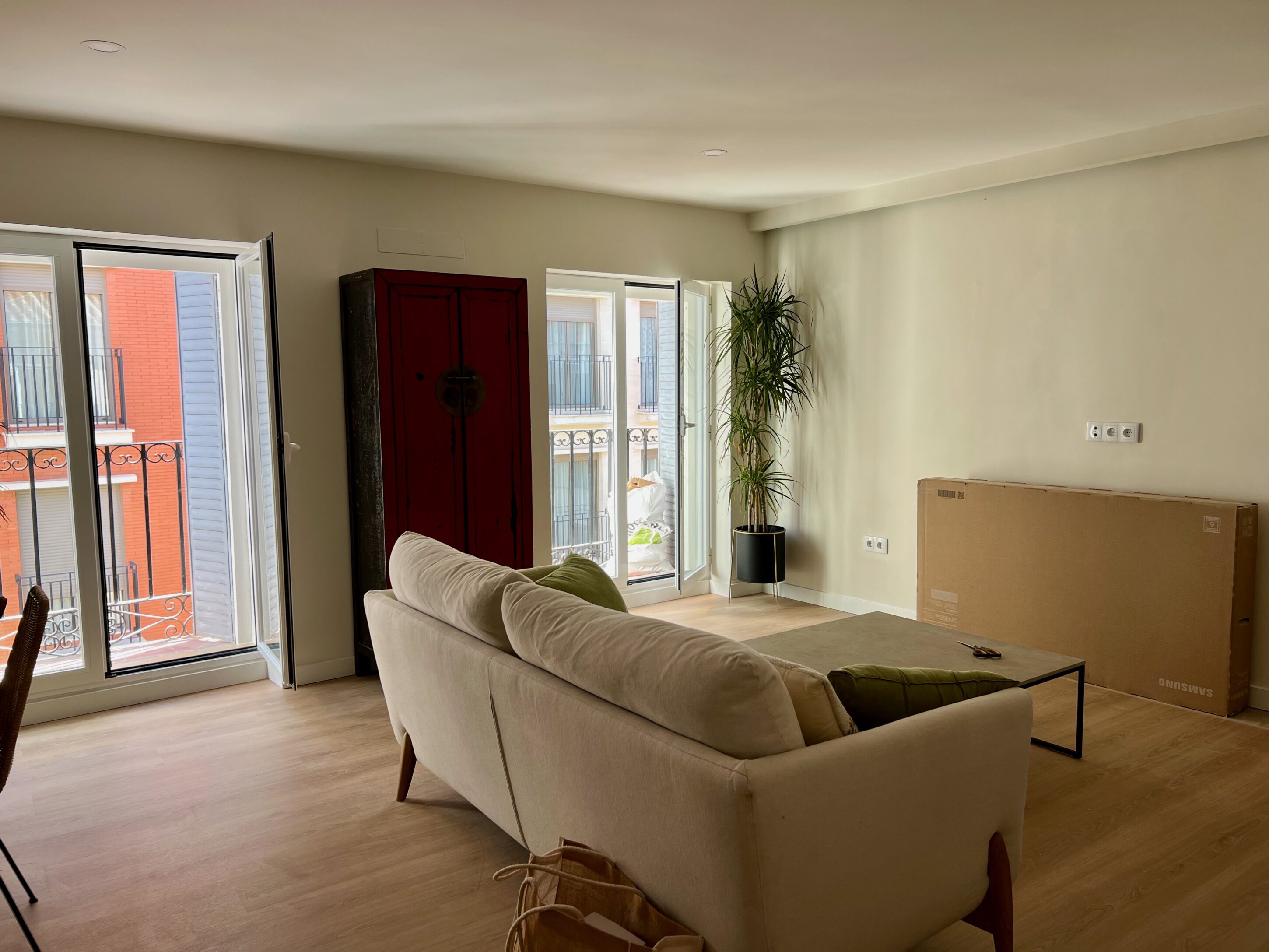 working in a coffee shop